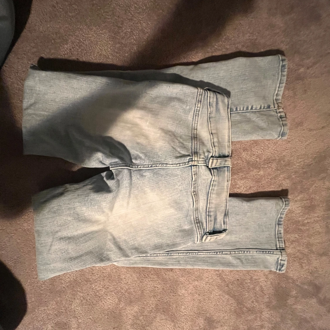 Ljus blåa low waist jeans  - 91
