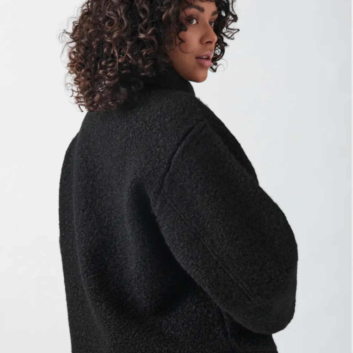 Svart Teddyjacka Från Ginatricot  - 90