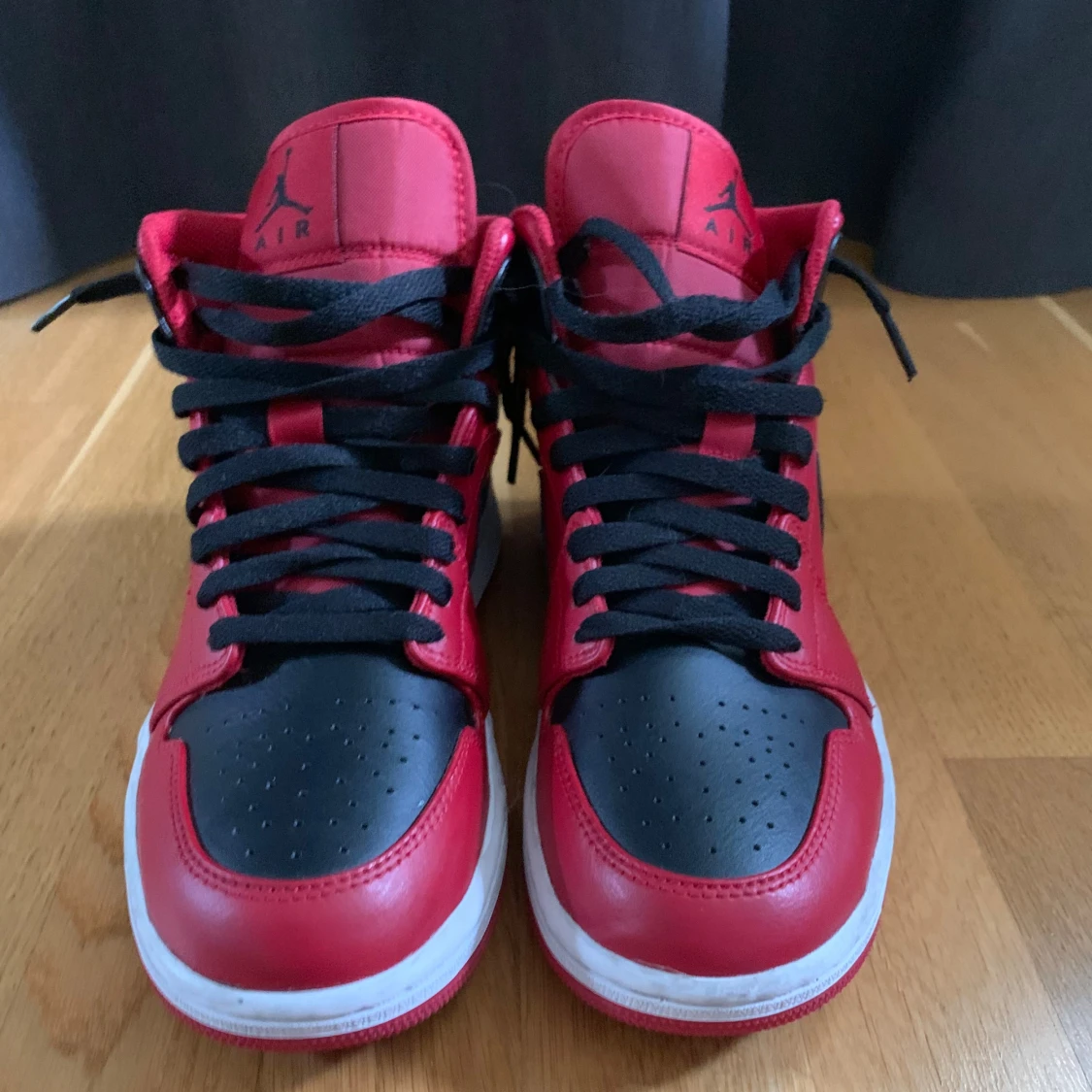 Jordan 1 mid (red black white) - 91
