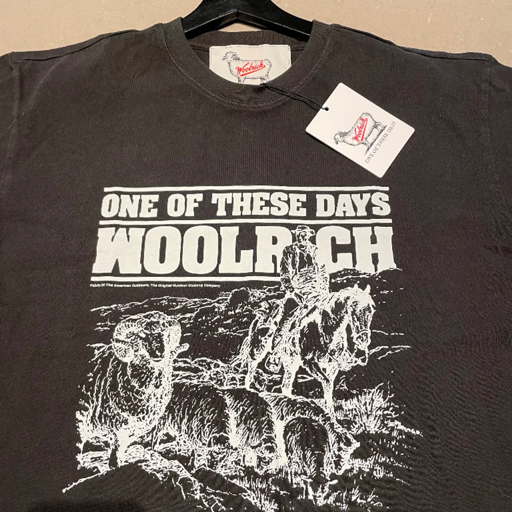 Säljer en sprillans ny woolrich T-shirt med prislappen kvar på! Skicket är 10/10 och helt oanvänd, hör av er vid fler frågor eller funderingar. T-shirts.