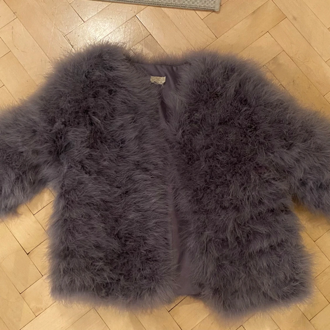 Pälsjacka päls jacka fluffig  - 91