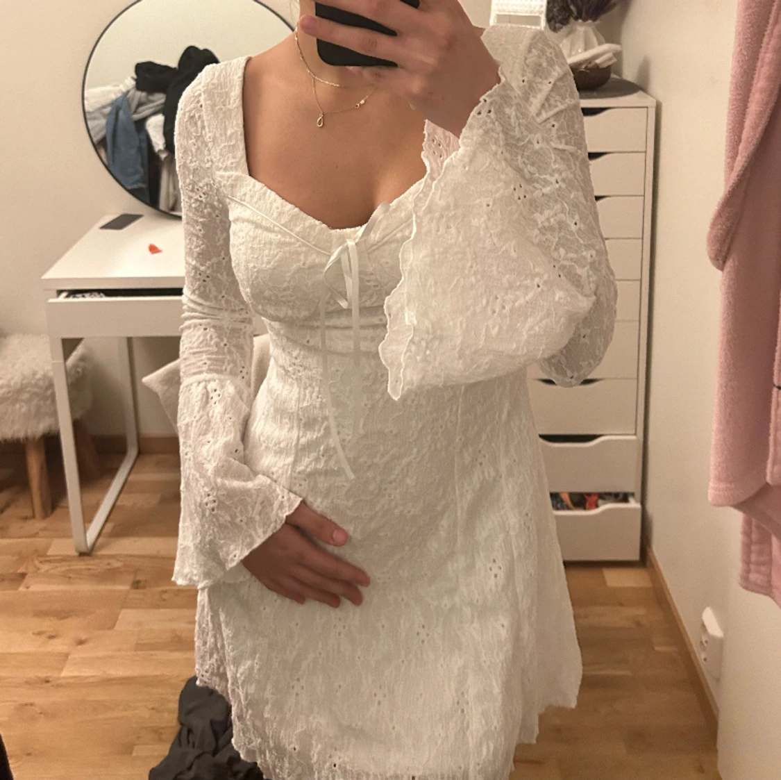 Vit klänning