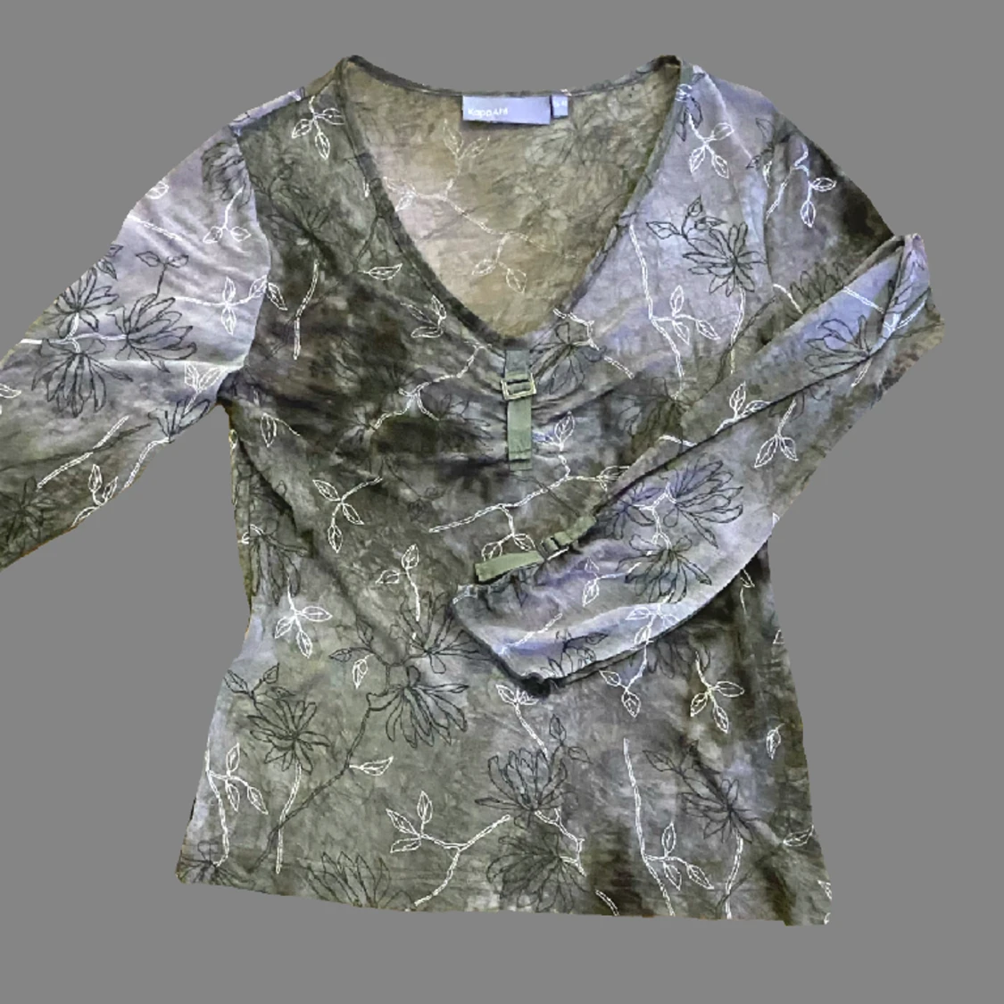 Fin långärmad mesh blus ★彡