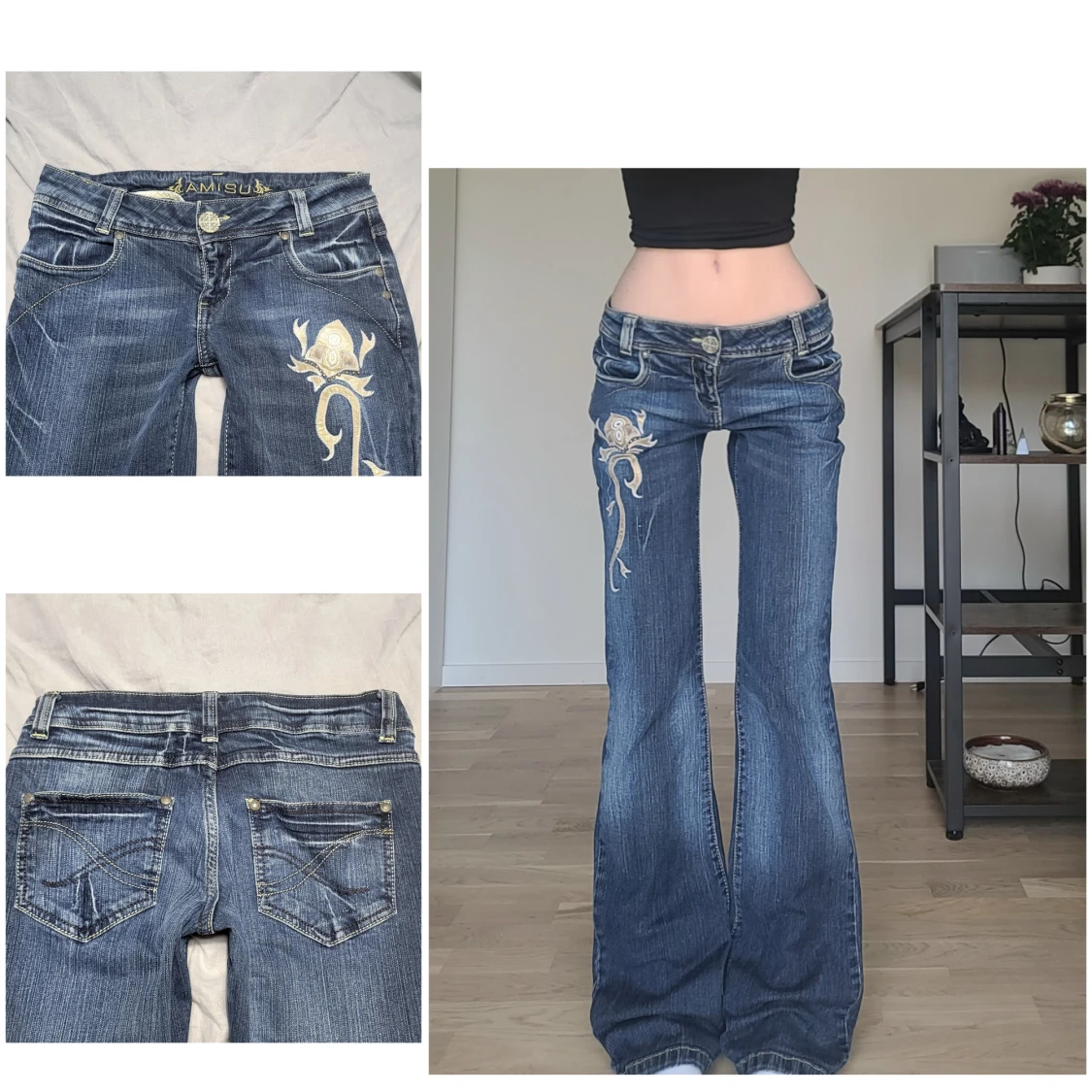 Lågmidjade jeans - 90