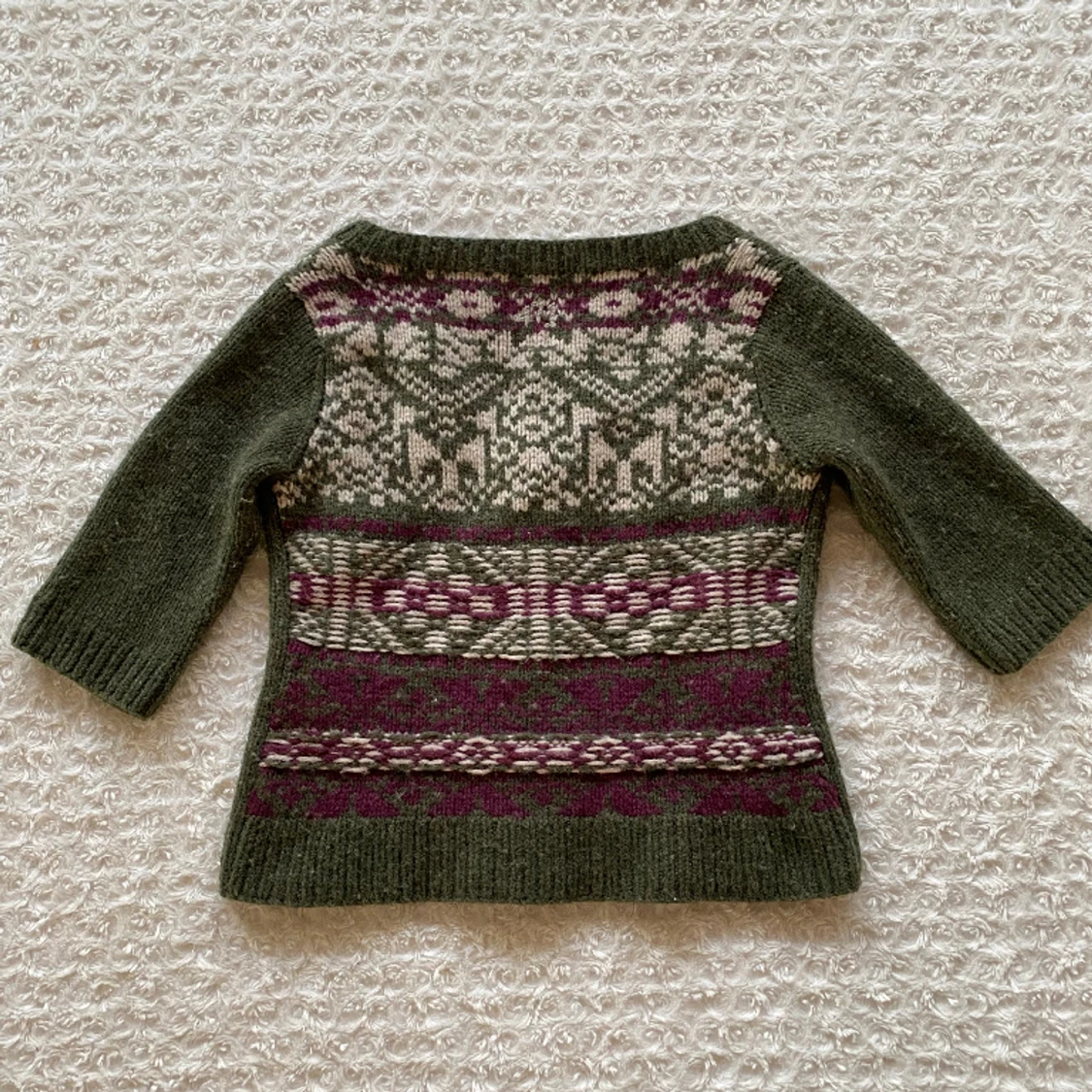 Kortärmad stickad kofta - 91