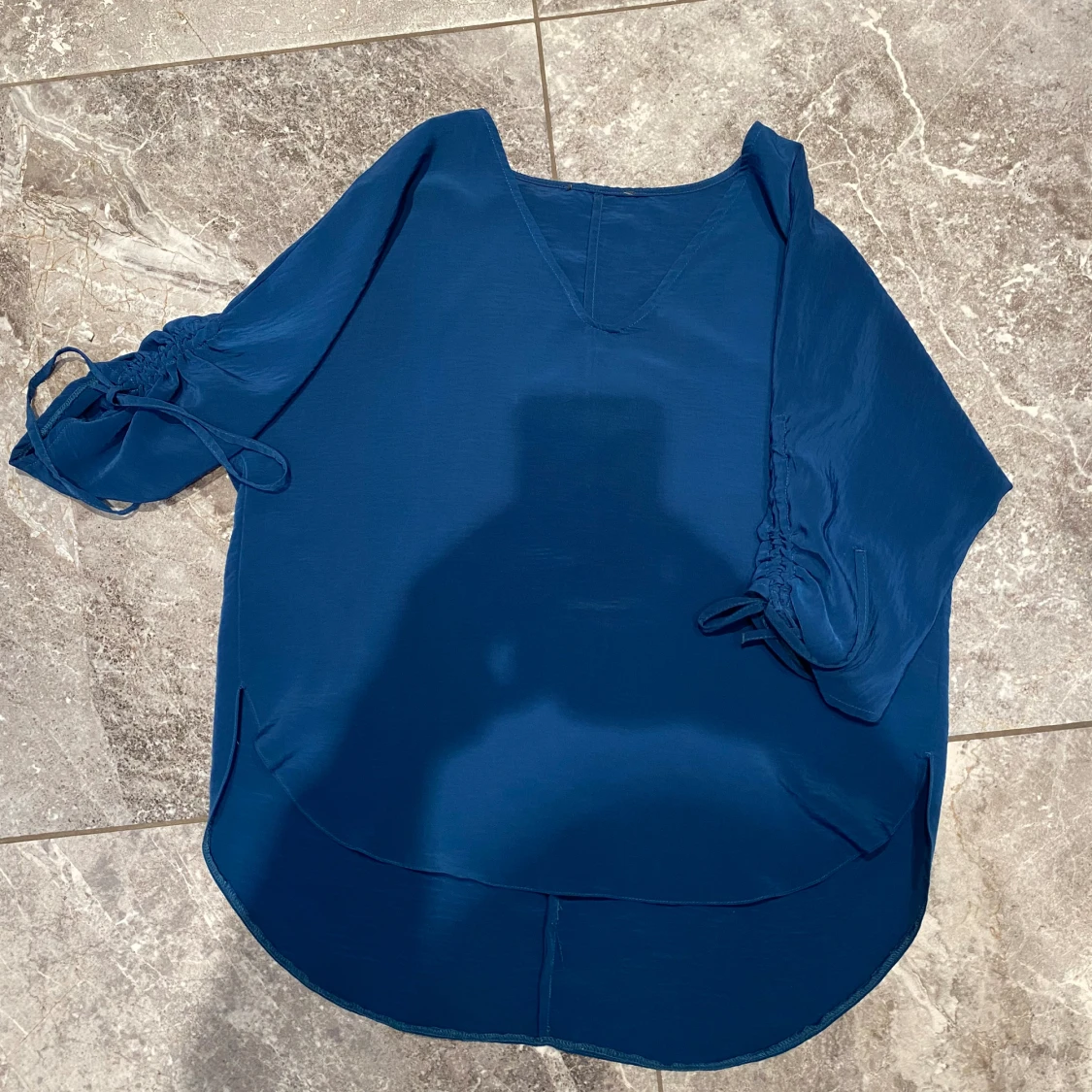 Petrolfärgad blus  - 1