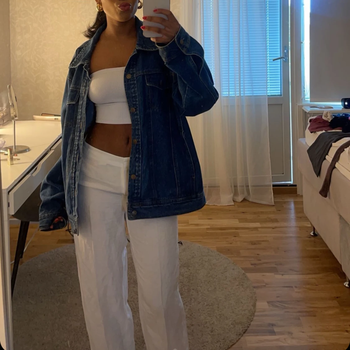 Oversize jeans jacka