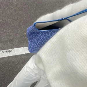 Blå goyard väska  - Säljer en blå goyard väska r3plika! Lånade bilder då jag inte är hemma, kan skicka egna bilder när jag är hemma igen! Köpt för 1200 säljer för 900, en riktigt bra k0pia, skiljer sig inget märkvärdigt från en original  