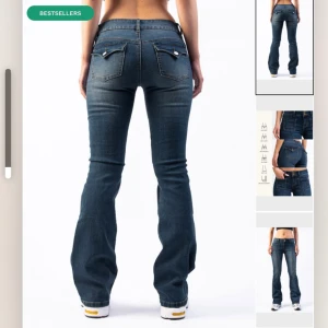 Säljer - Säljer dessa lågmidjade jeans från madlady. Helt nya aldrig använda. Det passade inte mig bara och har glömt att skicka tillbaka dom. Nypris 699 kr.