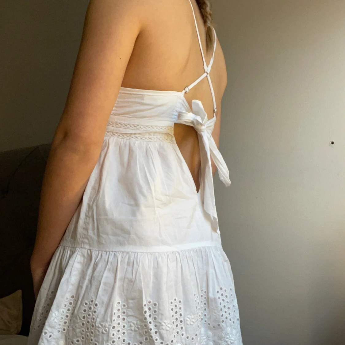 Vit sommarklänning  - 90