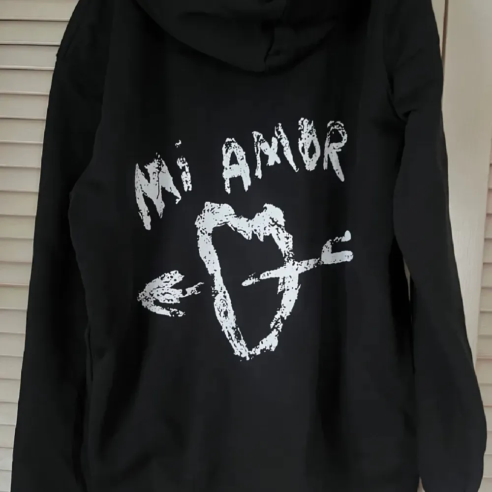 En mi amore hoodie som är använd ett fåtal gånger.Nypris 1500. Hoodies.