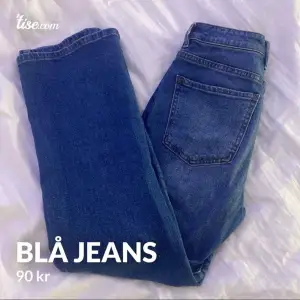 Blåa jeans som inte används längre. Storlek 36 men skulle säga 34 mer