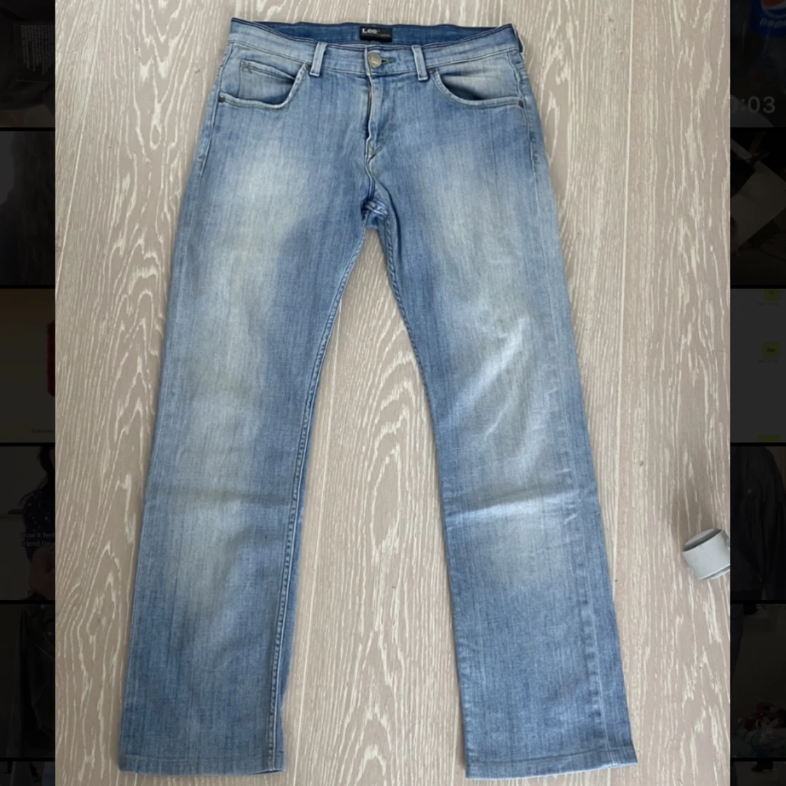 lågmidjade jeans lee - 90