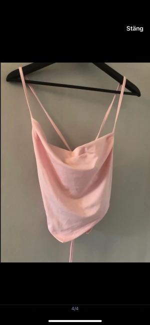 Rosa topp - Knytning baktill