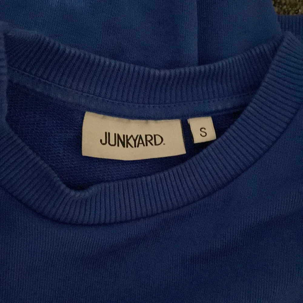 Blå sweatshirt från Junkyard storlek S. Tröjor & Koftor.
