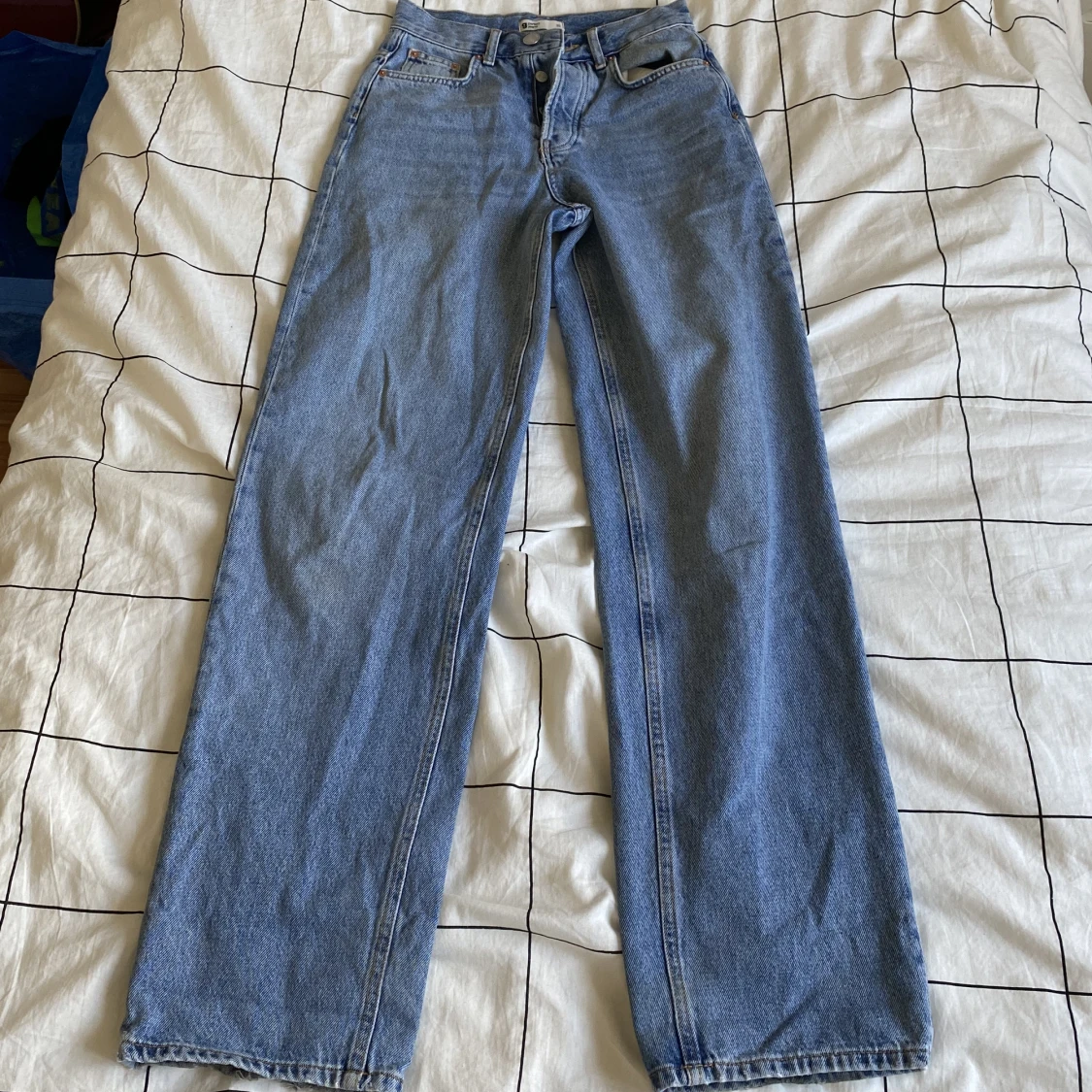 Blåa jeans
