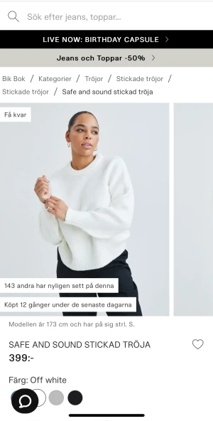 Bikbok stickad tröja  - Jätte fin stickad tröja fårn bikbok