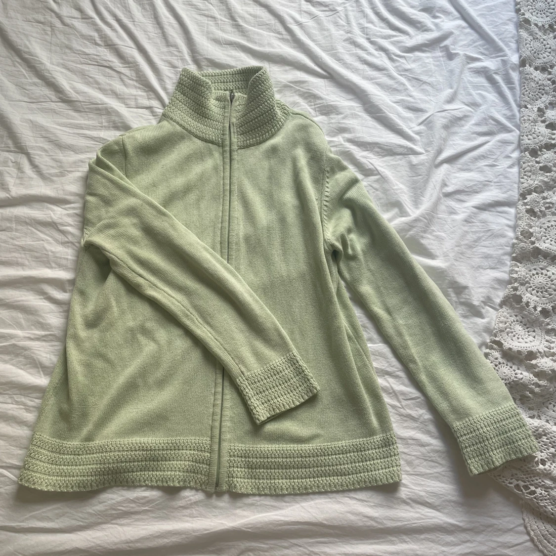 Mintgrön zipup  - 91