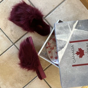 Tofflor canada snow - Säljer dessa så söta tofflorns i riktigt fårskinn(på sulan, fake över)❤️ aldrig använda pga fel storlek (har både ett par i 37 och ett i 38)
