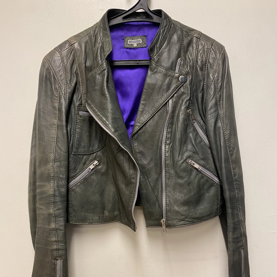 Skinnjacka bikermodell