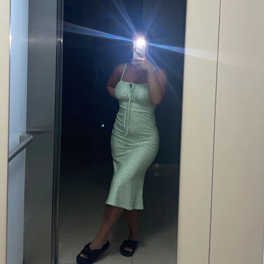 Grön klänning  - 90