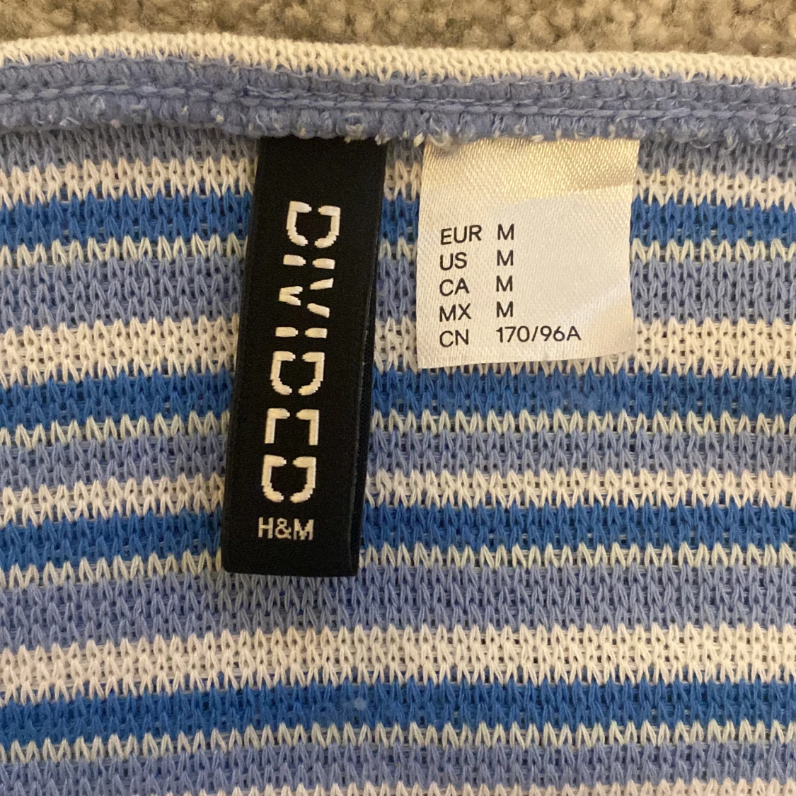 Blå halterneck topp - 91