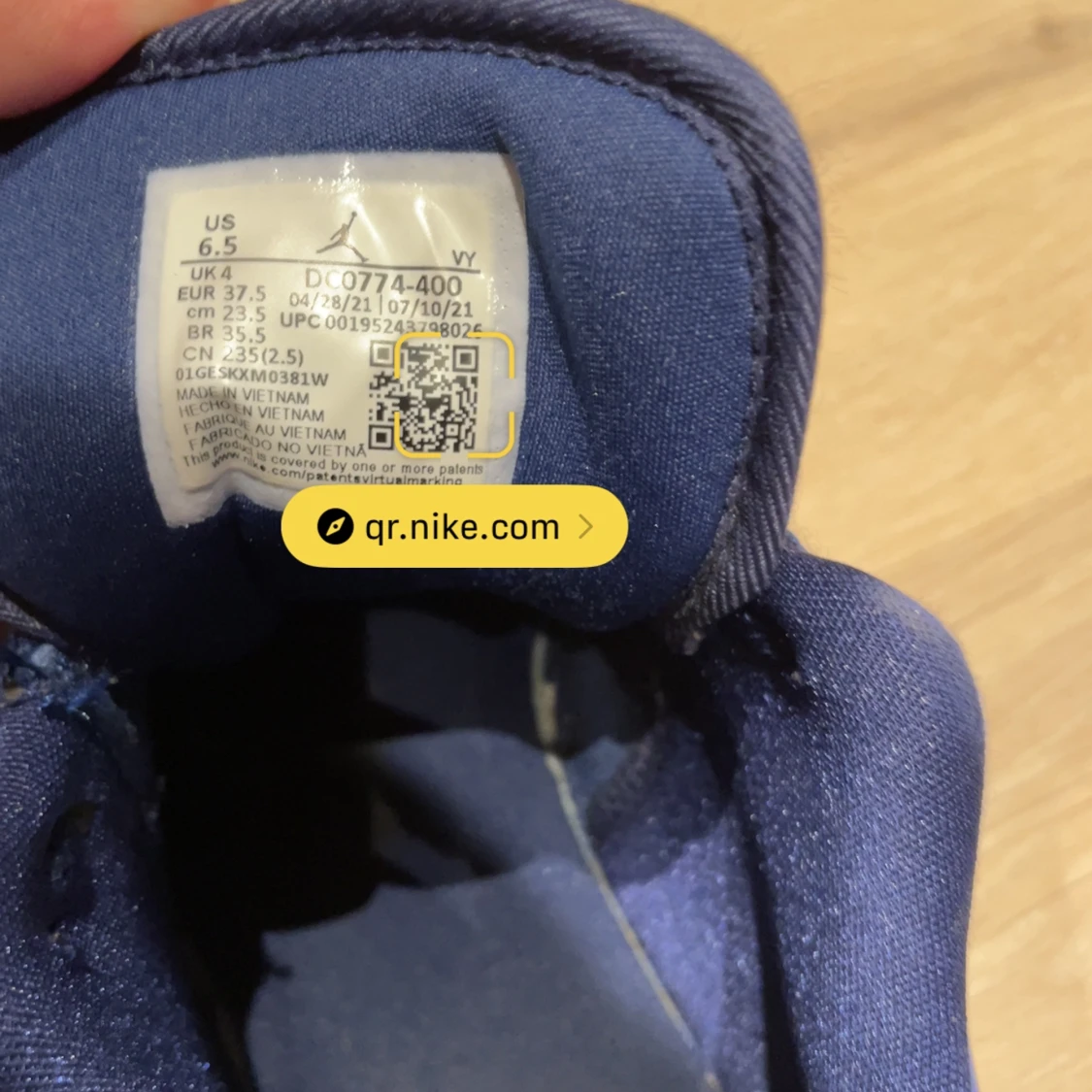 Jordan 1 low blåa - 91