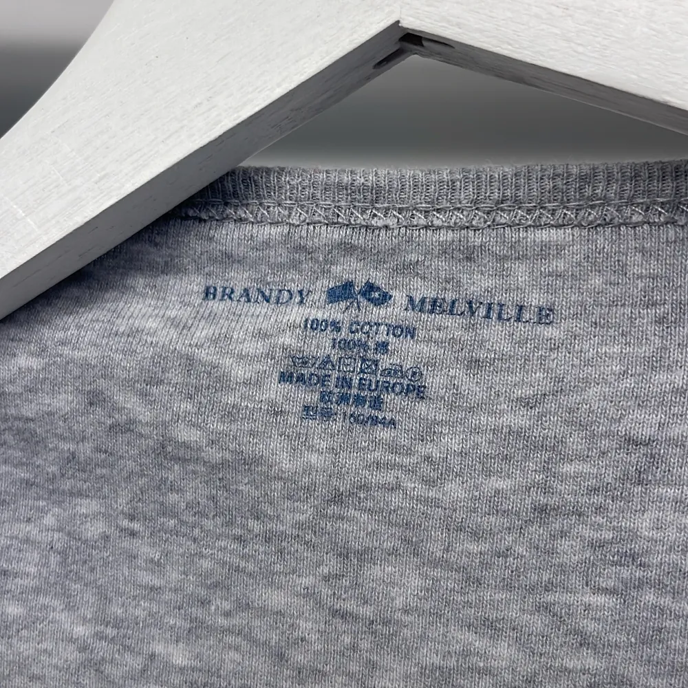 Söt grå t-shirt från brandy Melville, super bra skick. T-shirts.