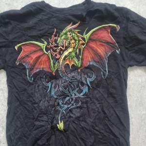 Storlek S. Cool dragon t-shirt, bra skick. Kan mötas upp eller frakta den.