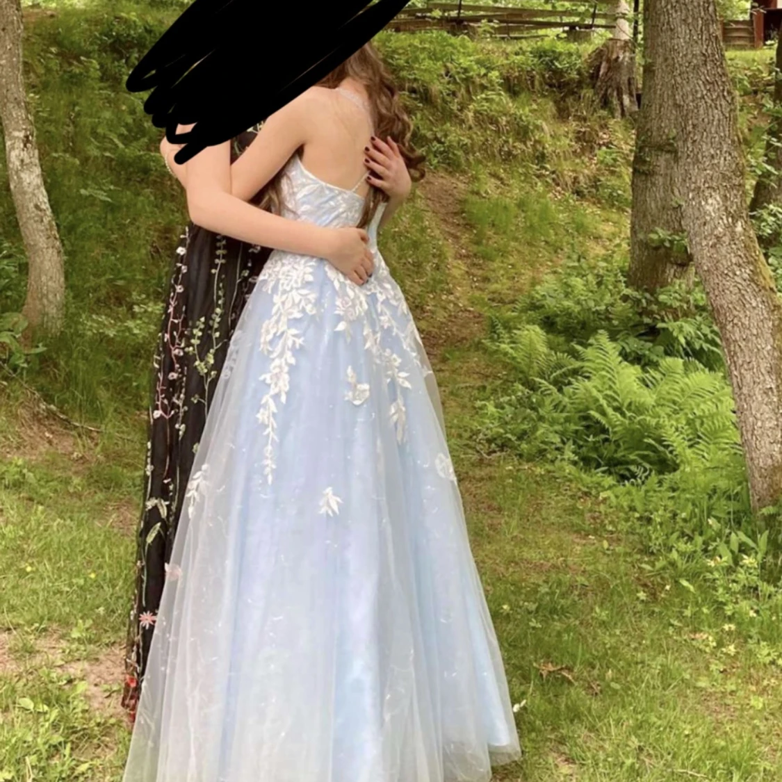 Ljusblå balklänning  - 90