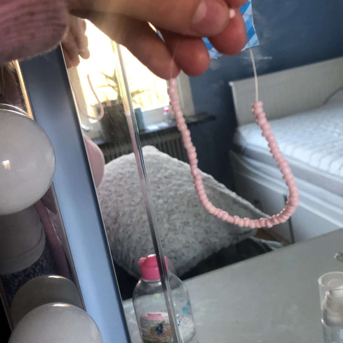 Armband med färgen ljus rosa  - 91