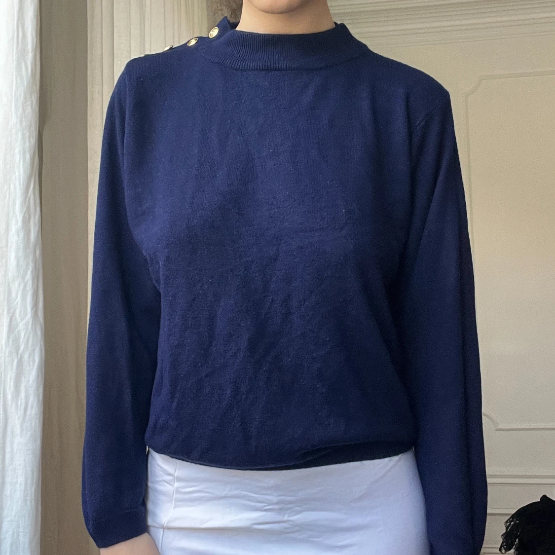 Marinblå tröja - 90
