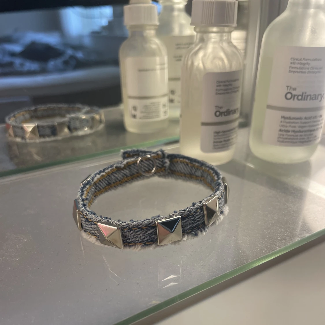 Jeansarmband med nitar - 91