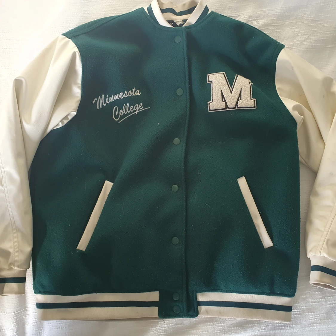 Grön/vis collegejacka