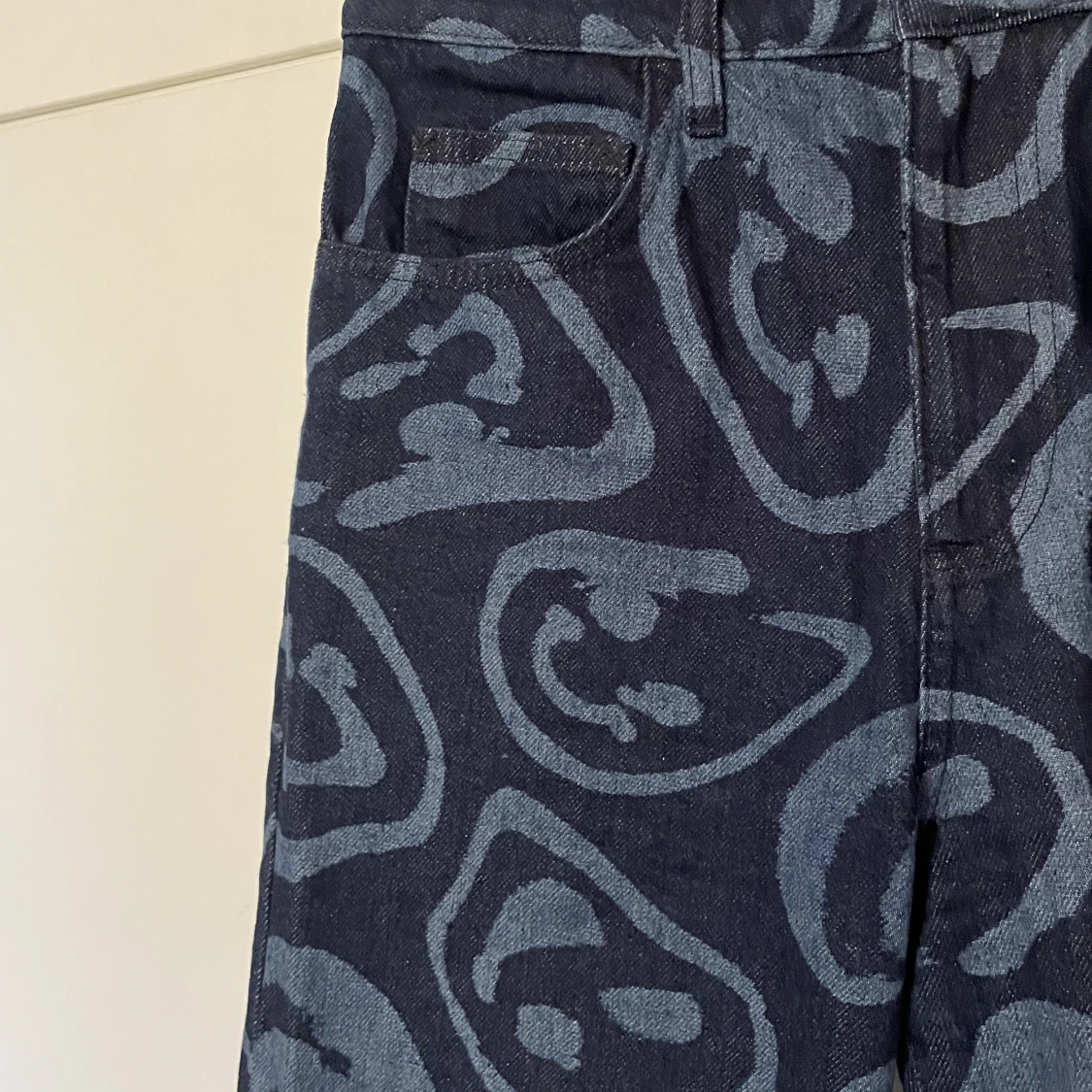 Jeans med tryck - 90