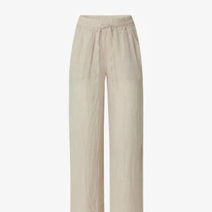 Linne byxor🤍 - Beigea linne byxor från Chelsea i gbg❣️De är midwaist och utsvängda i benen, original pris är 599kr