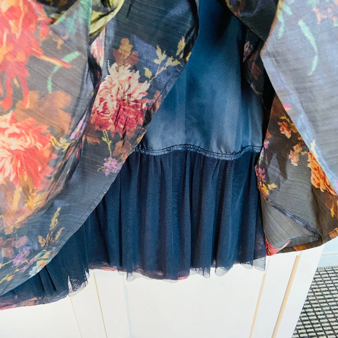 Blommig Cocktail Kortklänning  - 91