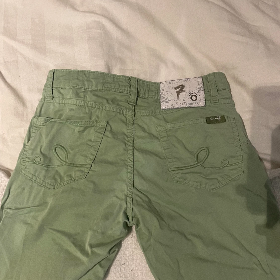 Mintgröna vintage byxor - 90