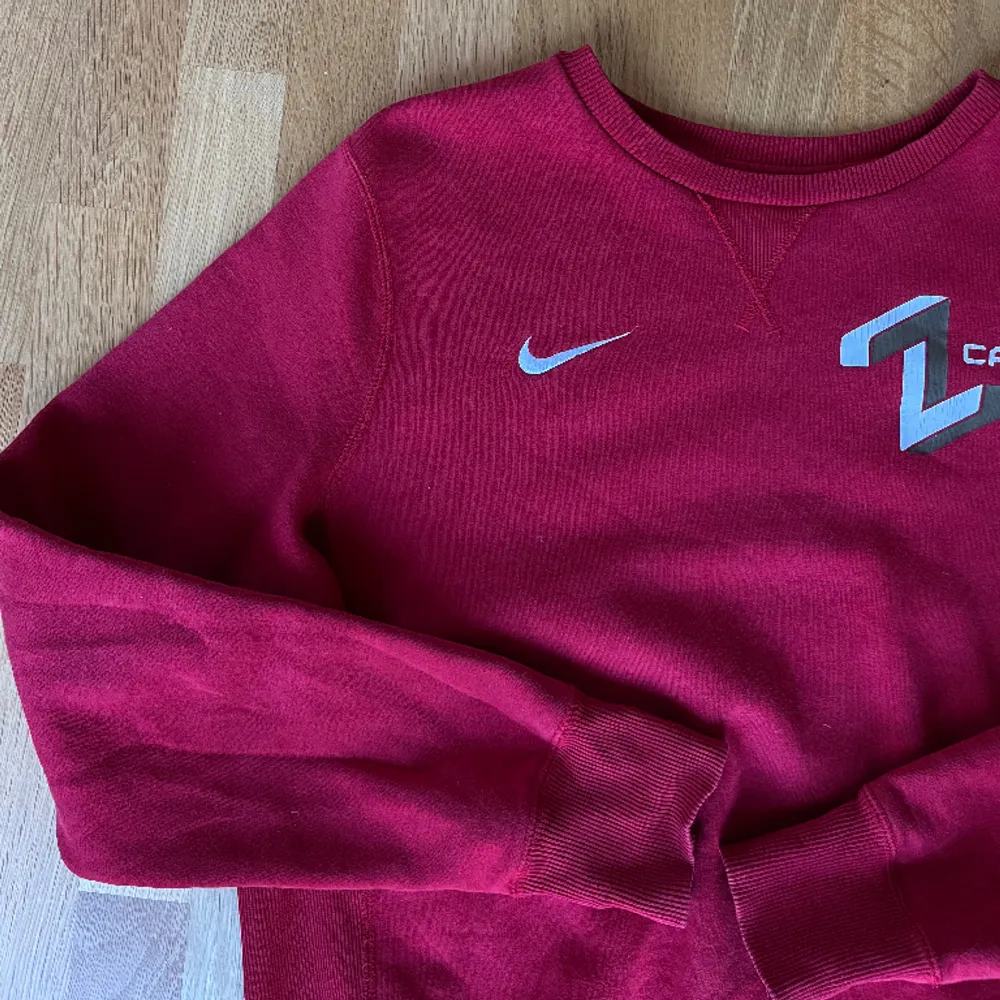 Nike sweatshirt i använt skick! :) strl. L men skulle vilja påstå att den är liten i storleken så mer som en M . Tröjor & Koftor.