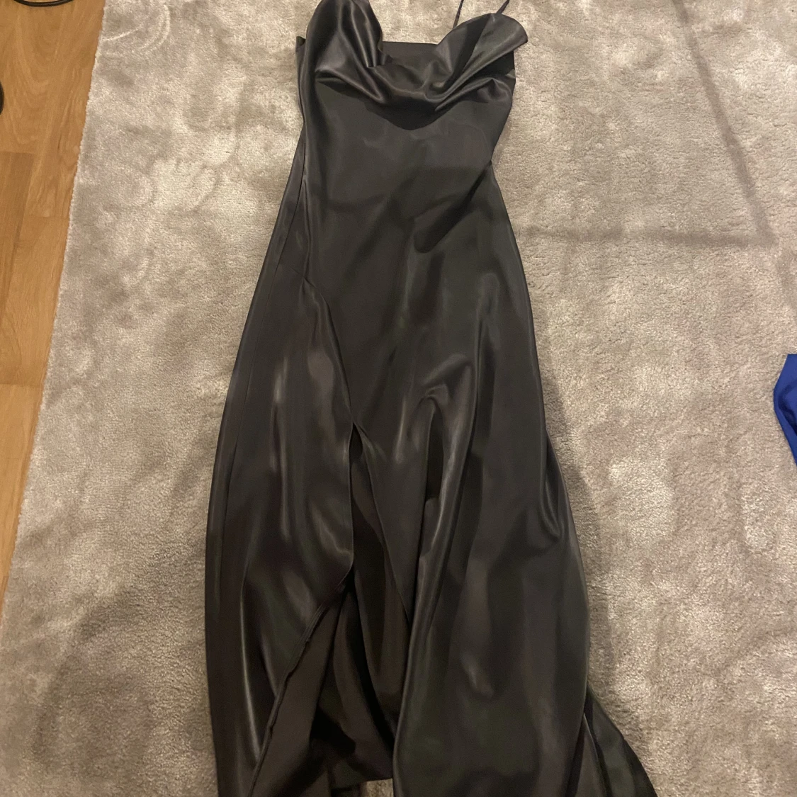 Grå enkel bal klänning 