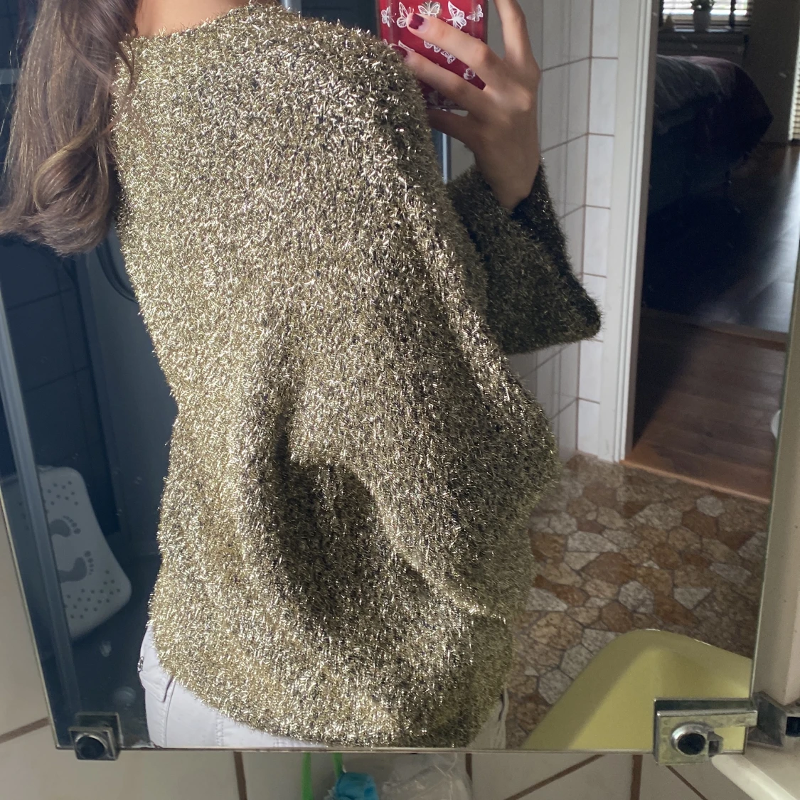 Guldglittrig tröja - 90