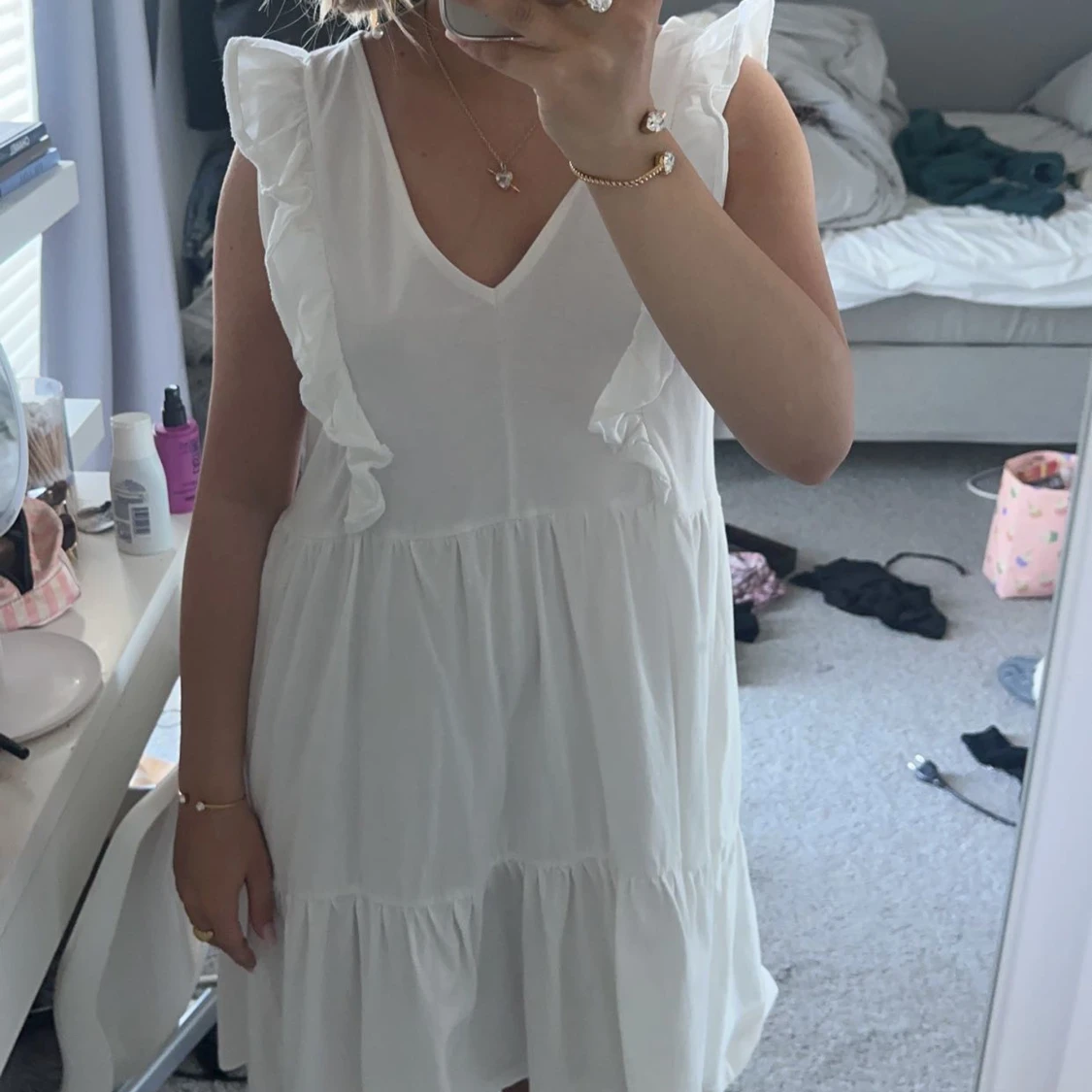 Vit klänning
