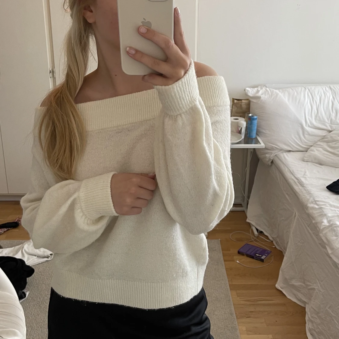 Off shoulder tröja