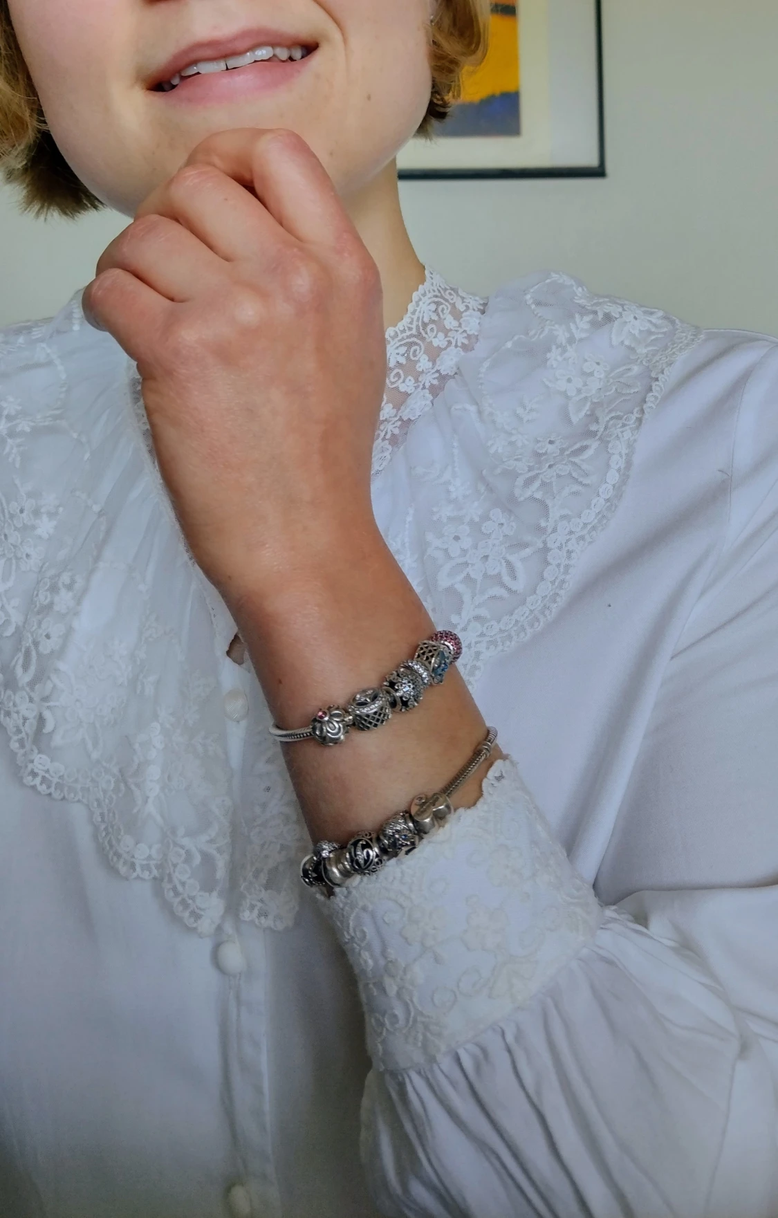 Pandora rosa sten klämstopp - 90