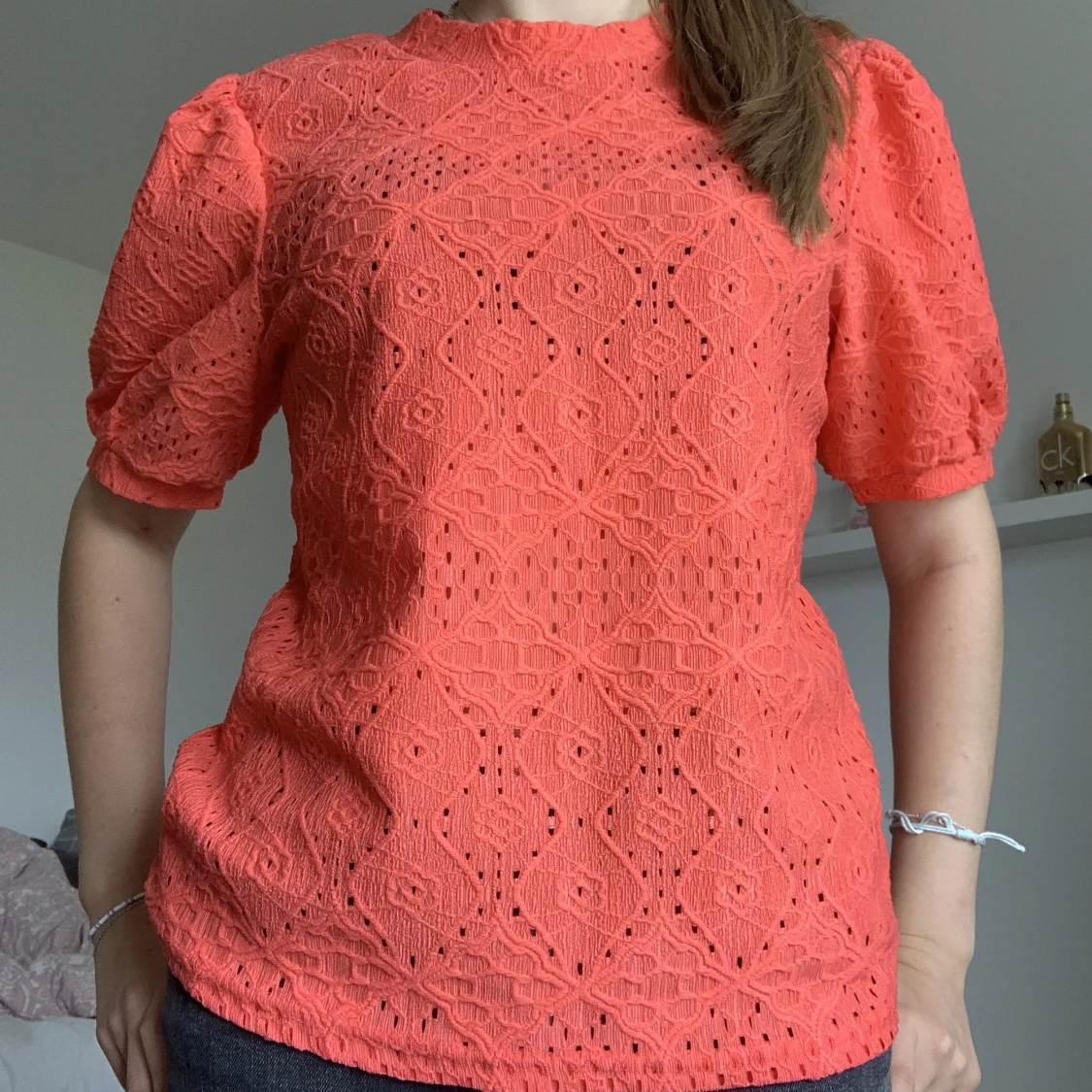 BRODERIE ANGLAISE TOPP - 90