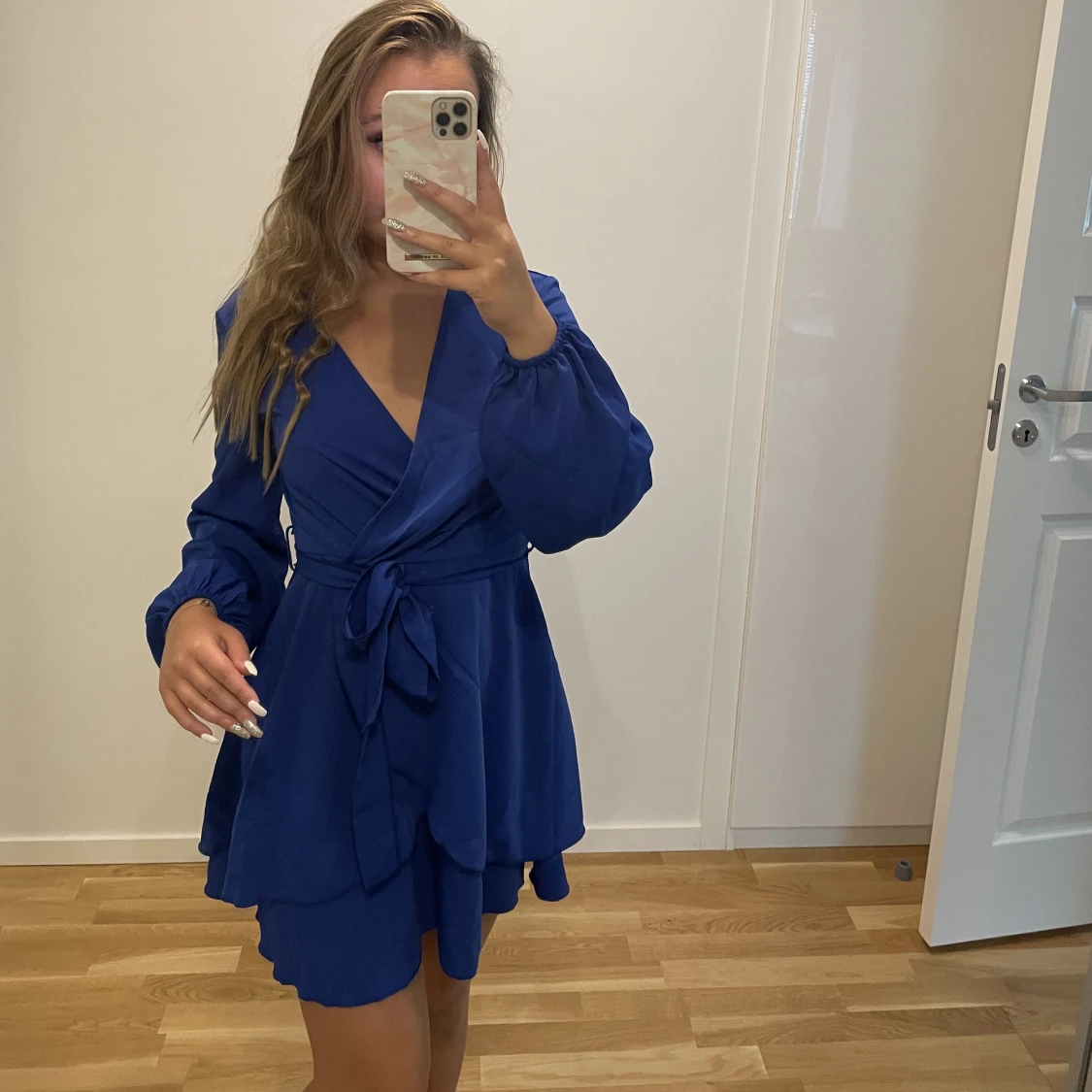 Blå klänning  - 90