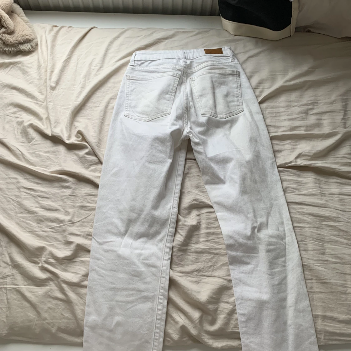 vit/beiga helt nya byxor - 91