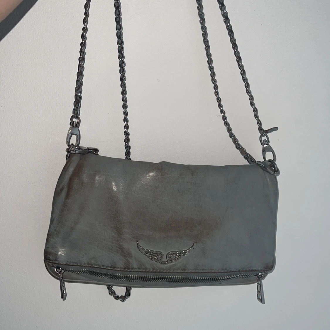 Grå zadig väska medium