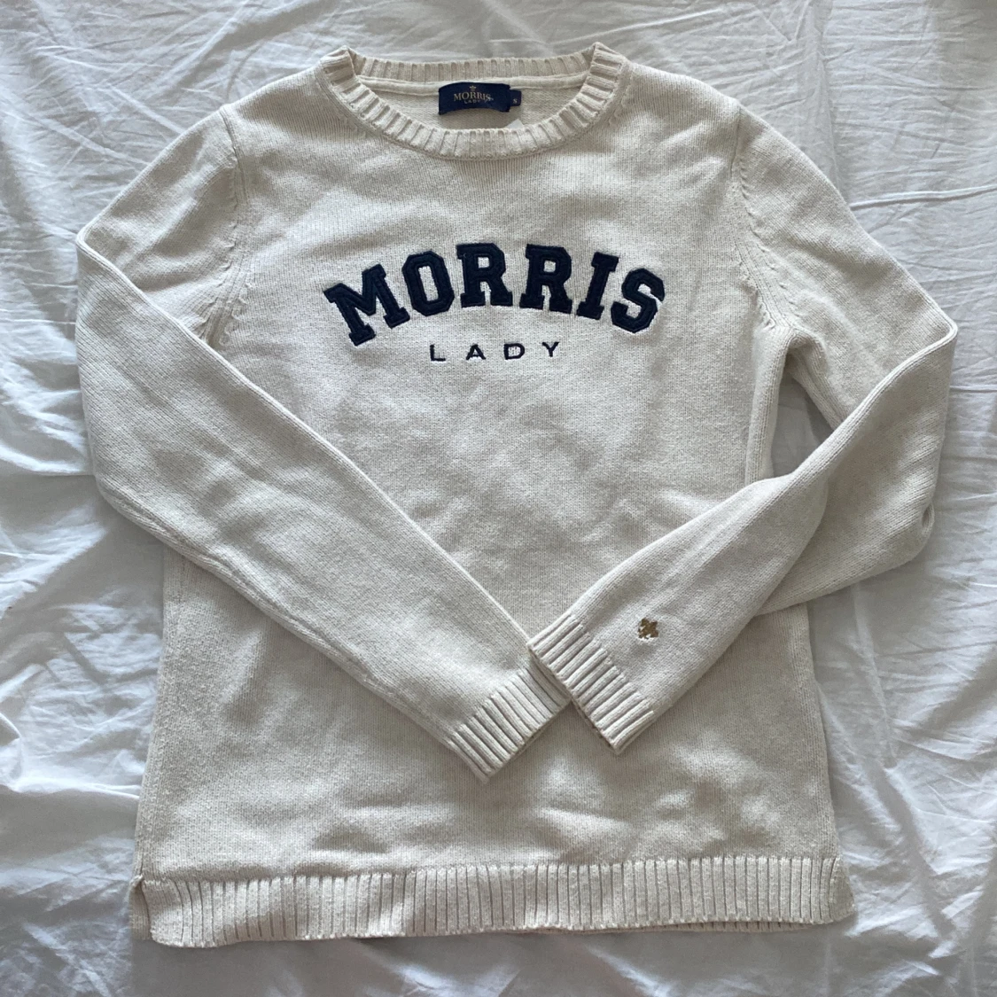 morris lady logo vit sweatshirt storlek S - 90