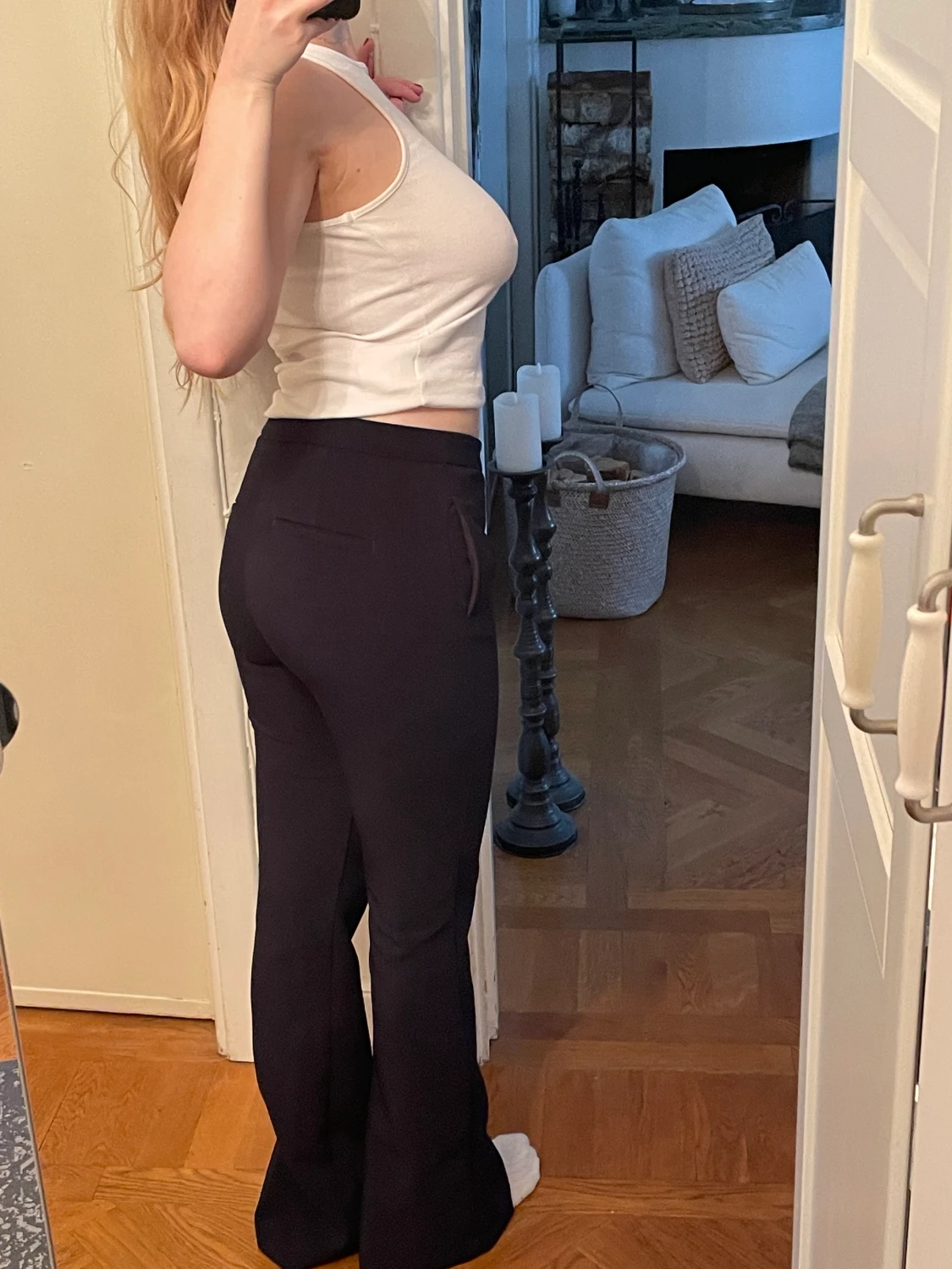 Marinblå kostym  - 90